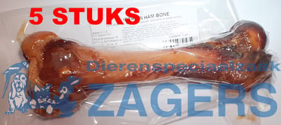 Zagers Natuurlijke Hondensnacks Iberian - ham bone 22 cm - 5 stuks