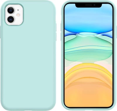 HB Hoesje Geschikt voor Apple iPhone 11 - Turquoise - Siliconen Back Cover