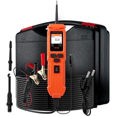 VEVOR Automotive Circuit Tester 8-35 DCV met circuitsonde, TFT-kleurendisplay en achtergrondverlichting, spanningsmeter met 6 meter kabel en draagtas, 2-in-1 elektrische detector/zoeker