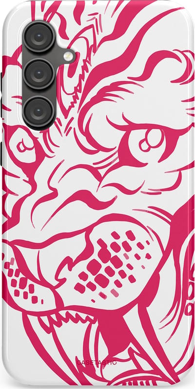 Casetastic Hoesje Geschikt voor Samsung S23 FE - Stijlvolle Beschermende Duo-layer Case - Scherpe Strepen