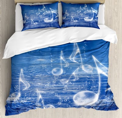 ABAKUHAUS Ocean Dekbedovertrekset, topkwaliteit zachte en warme 3-delige dekbedovertrek met 2 kussenslopen, tweepersoonsbed, blauw