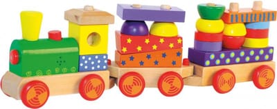 Woody trein met geluid 3 dlg