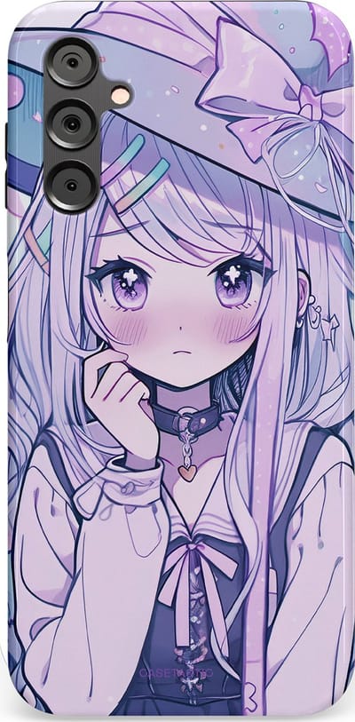 Casetastic Hoesje Geschikt voor Samsung A14 (5G/4G) - Stijlvolle Beschermende Duo-layer Case - Yume Meisje