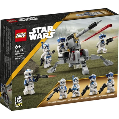 LEGO Star Wars 501st Clone Troopers Battle Pack Bouwbaar Speelgoed met Minifiguren - 75345