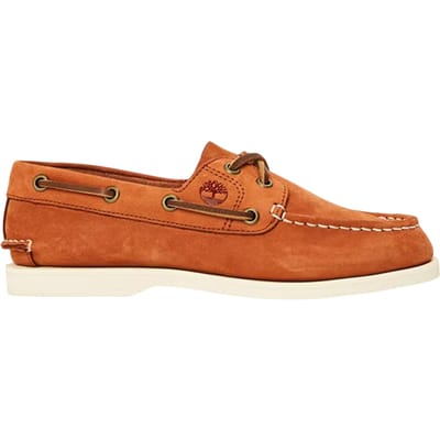 Timberland Klassieke platte bootschoenen voor heren met moc-neus van nubuck (Roest)