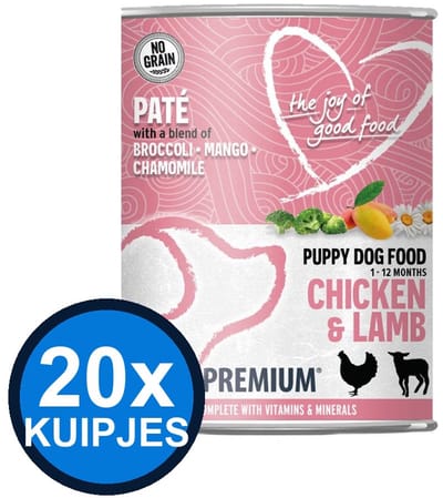 20x Euro-Premium - Pate Puppy Chicken & lamb - Hondenvoer Natvoer - 400 g
