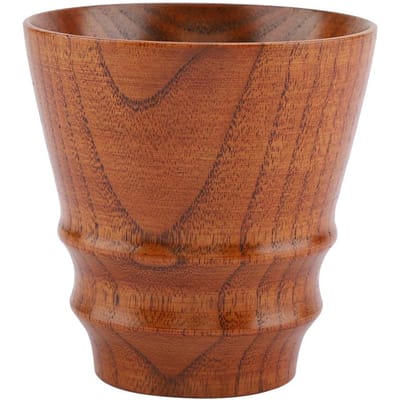 Tasse en Bois Saine Élégante Tasses à Boire Café Lait Eau Multifonctionnelle Mug à Bière en Bois #3 brown