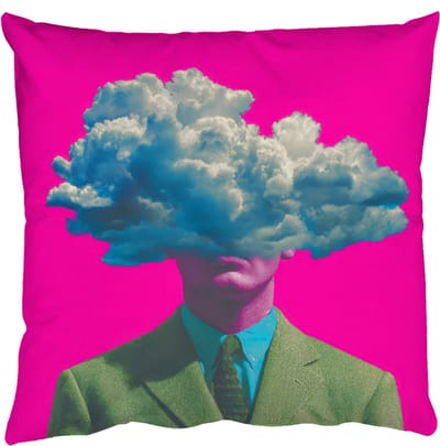 Sierkussens - Kussentjes Woonkamer - 50x50 cm - Man - Pak - Wolk - Roze