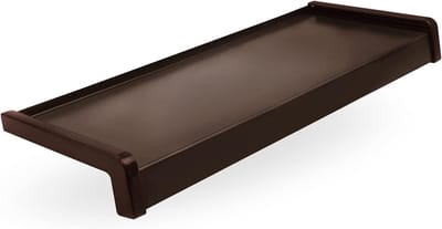 Aluminium Vensterbank - Buitenplank - Gevel Beschermen - Weerbestendig Poedercoat - 80 cm Diep - Brons RAL 8017