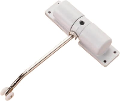 Automatische Deursluiter - Deurdranger Opbouw - Deuren Sluiten - Veermechanisme Verstelbaar - 10x10x10 mm - Wit