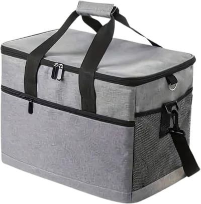 Nivard Koeltas - Koelbox - Koelelementen - Coolbox - Auto - Lunchtas - Strand - Grijs