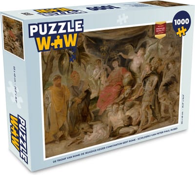 Puzzel De triomf van Rome: De jeugdige keizer Constantijn eert Rome - Schilderij van Peter Paul Rubens - Legpuzzel - Puzzel 1000 stukjes volwassenen