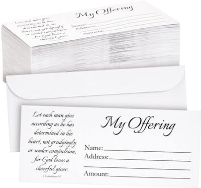 Dailygoody - 100 Pack Kerk Aanbieden Enveloppen - Tienden Donatie