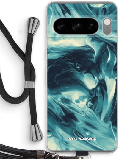 Case Company® - Hoesje met koord geschikt voor Google Pixel 8 Pro hoesje met Koord - Dreaming About Whales - Telefoonhoesje met Zwart Koord - Bescherming aan alle Kanten en Over de Schermrand