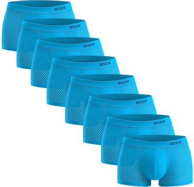 BOXR Boxershort Heren 8 Pack - Bamboe Ondergoed Heren - Duurzaam & Ademend - Zijdezacht - Perfecte Pasvorm - Ondergoed Heren - Onderbroeken Heren - Ideaal voor Dagelijks Gebruik & Sport - Maat S