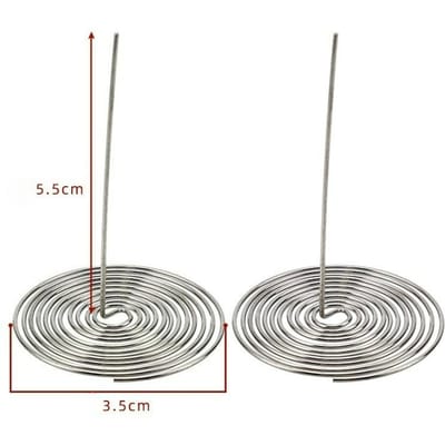 2 stuks Duurzame Roestvrij Staal Thee-infuser Mondstuk Veer Zeef Theepot Filter L