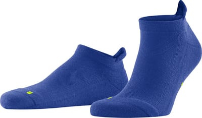FALKE Cool Kick kort eenkleurig functioneel materiaal sneakersokken enkelsokken unisex blauw - maat 37-38