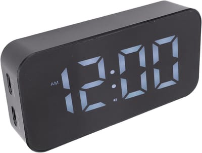 RGB Trilwekker - Digitale Bureauklok - Zware Slapers - Vibrerend Alarm - 74 Inch Scherm - Zwart