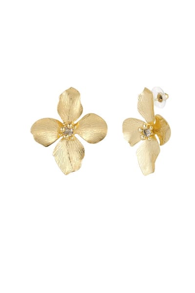 Yehwang Oorbellen - Flower Oorbellen - Goudkleurig