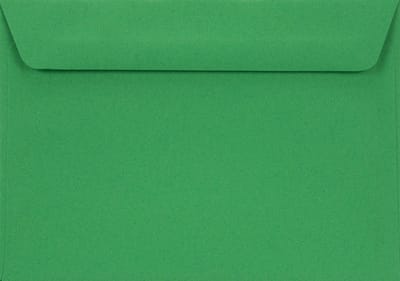 Gladde groene enveloppen A6 - 114 x 162 mm - 25 stuks - HK zelfklevend met plakstrip - 90 gram - Burano - Netuno