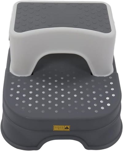 Ergonomische Kindertrap voor Peuters, Dubbel Antislip, Hoogte Verstelbaar, Ideaal voor Badkamer en Keuken met Verbrede Basis en Ronde Hoeken