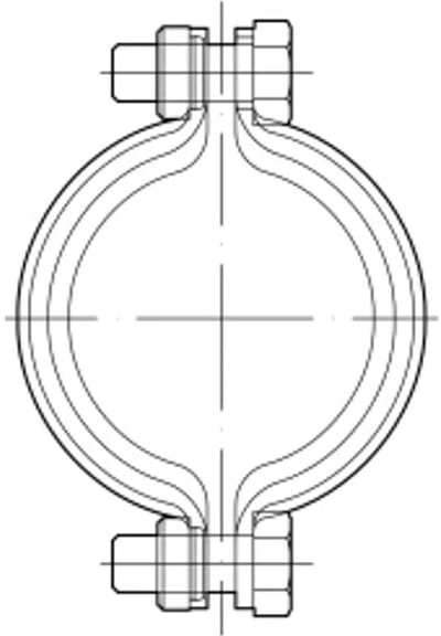ACO Borgklem GM-X DN80 (570033080), 0174.45.00