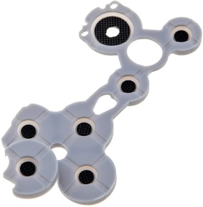 Allecto - Geleidende Siliconen Knop Pads - Controller Knop Vervanging - Grijs - Geschikt voor Xbox One S & Elite Controller - 4 stuks