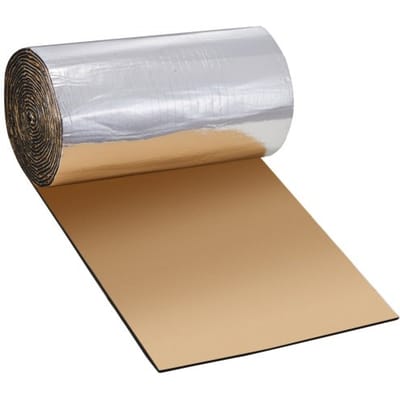VEVOR Isolatiemat Auto 3,3 m² Geluidswerende mat 419,1 x 8001 mm Voertuigisolatie 200 mil (5 mm) Dikte Aluminiumfolie Geluidsisolerende mat Hittebestendig Geluidsbescherming Akoestische isolatie Geluidsisolatie