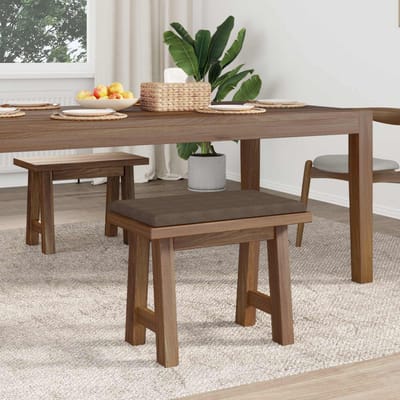 vidaXL - Bankkussen - Microvezel - Bruin - Diepte - 35 - cm