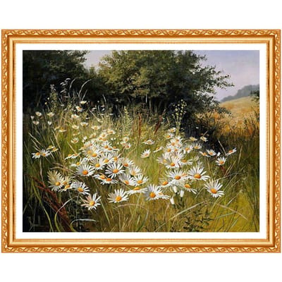 Borduren Landschap Diamant Verkoop Foto's 5d Diy Diamant Schilderen Hobby Ambachten Tekeningen Geschenken 20X30CM beige