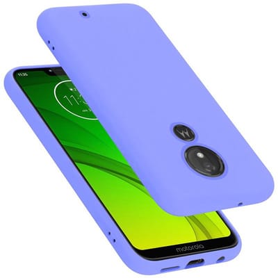 Cadorabo Hoesje geschikt voor Motorola MOTO G7 POWER in LIQUID LICHT PAARS - Beschermhoes gemaakt van flexibel TPU silicone Case Cover