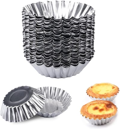 Mini Tartlet Mallen Set van 30 Stuks, Herbruikbare Bakvormen voor Taartjes, Cupcakes en Pudding Desserts