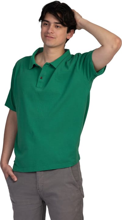 ConfidenceForAll® Anti zweet Polo - met sweatproof okselpads - Heren groen maat M