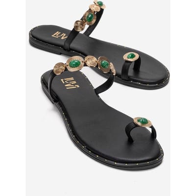 Martinez Leren Teenslippers
