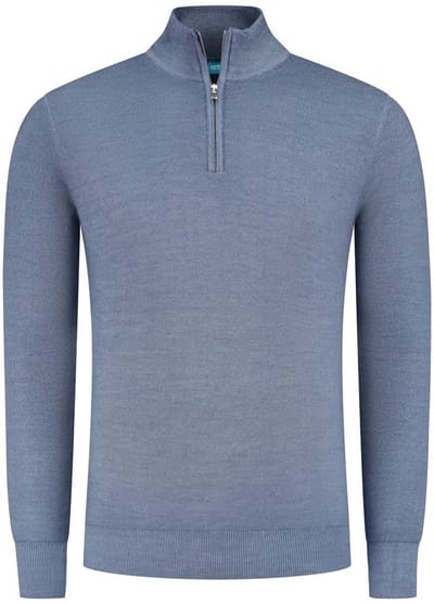 Half Zip Trui Merino/Stretch L.Blue (7.22.500.502 - 018)