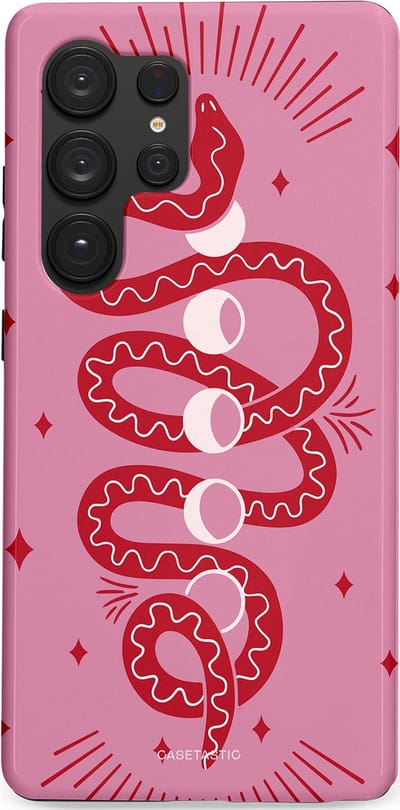 Casetastic Hoesje Geschikt voor Samsung S25 Ultra - Stijlvolle Beschermende Duo-layer Case - Eclipseslang
