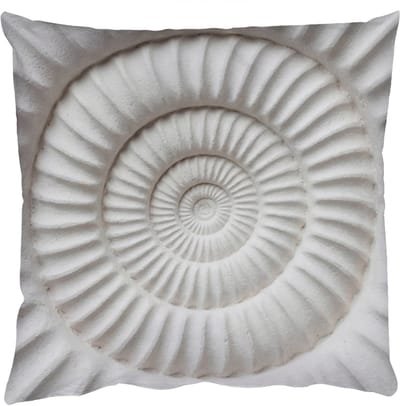 Sierkussens - Kussentjes Woonkamer - 50x50 cm - Schelp - Spiraal - Wit