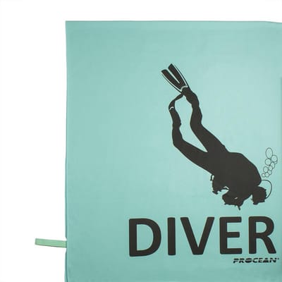 Procean microvezel strandlaken Diver zeegroen