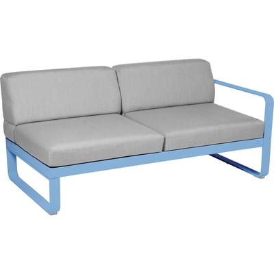 Fermob BELLEVIE 2 zits module rechts - E1 Maya blauw - 79 Flanelgrijs