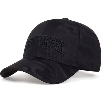 Unisex New York Borduur Baseballpetten Lente En Herfst Buiten Verstelbare Casual Petten Zonbescherming Pet black