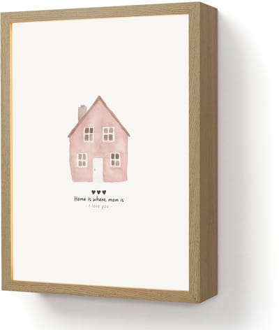 Huisje - Roze - Quote - Moeder