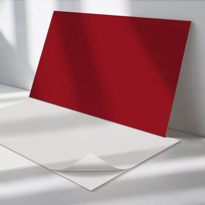 Wallfluent Vinyl Wandpaneel - Bourgondische kleur Zelfklevende Wandbekleding - 100 cm x 50 cm - Claret Vinyl Wandpaneel - 1 stuk - Rechthoekig Wandbekleding Vinyl - Patroon Wandpaneel - Wandpaneel PVC - Wandpaneel Keuken en Badkamer