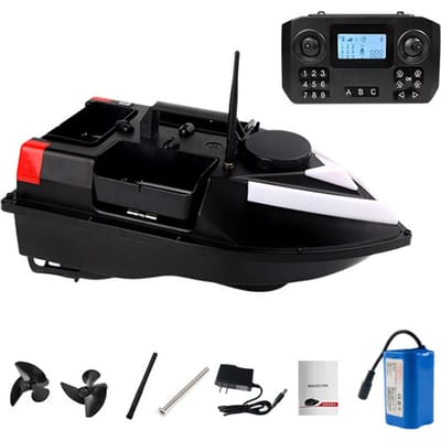 RC Visaasboot 500m Afstandsbediening Visvoerboot GPS Automatische Terugkeer Waterdicht Nestelboot 5200mAh US Plug