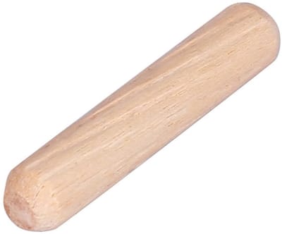 Dailygoody - Houten Paspennen M6 × 40mm - Deuvels Set van 50 - Ideaal voor Meubelmontage - Hardhout - Gekarteld en Gegroefd - Versterkt Verbindin