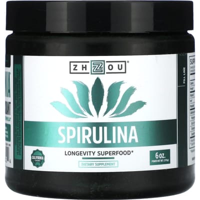 Zhou Nutrition, Spiruline, Superaliment pour la longévité, 6 oz (170g)