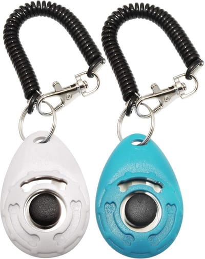 Training Clicker voor Honden, Katten en Andere Huisdieren - 2 Stuks met Polsriem