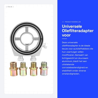 Dailygoods - Universele Oliefilteradapter voor Auto-instrumentmodificatie
