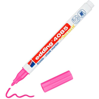Kreidemarker edding 4085 von Securit rund 1-2mm neonpink