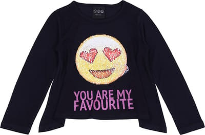 Magische lovertjes blouse - emoticon