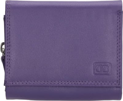 Beagles FH-serie Portemonnee Dames - Wallet voor 5 t/m 8 pasjes - Portefeuille van 100% Leder - Paars